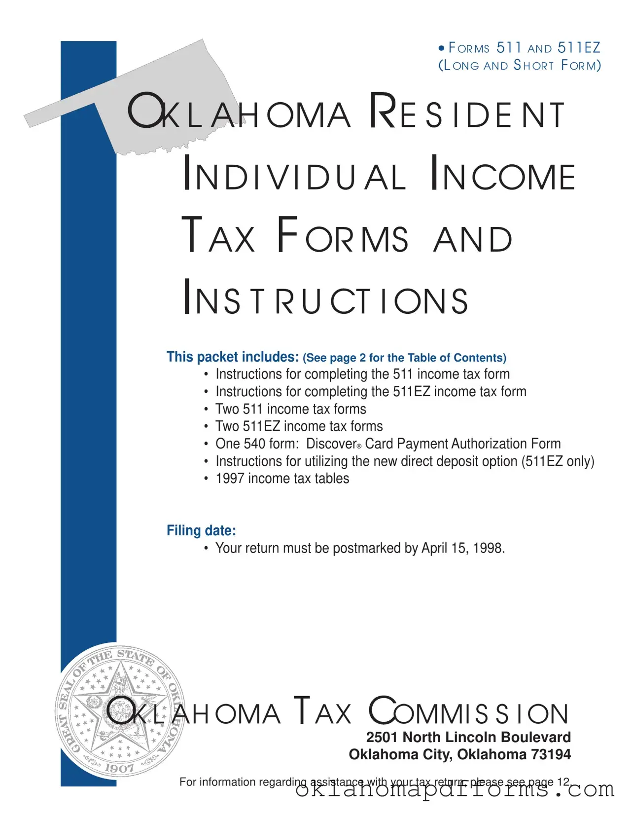 Fill Your Oklahoma State Tax Form