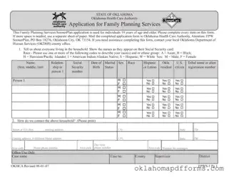 Fill Your Oklahoma Fpws 1 Form