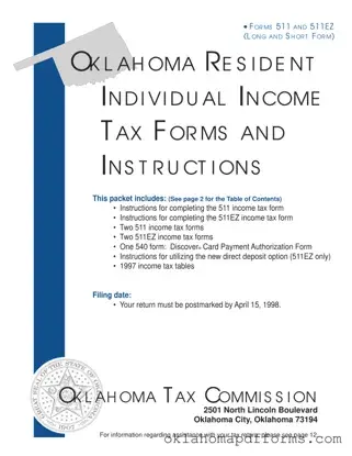 Fill Your Oklahoma State Tax Form
