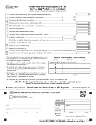 Fill Your Ow 8 Es Oklahoma Form
